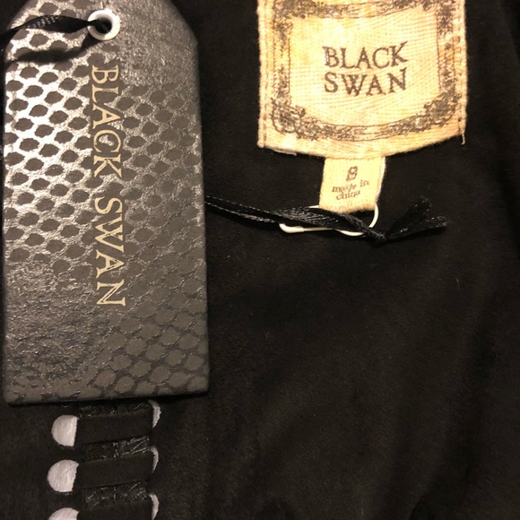 Black Faux Suede Cardigan - Picture 4 of 4